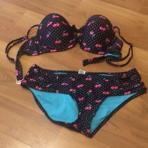 Swimsuit outfit with cherries